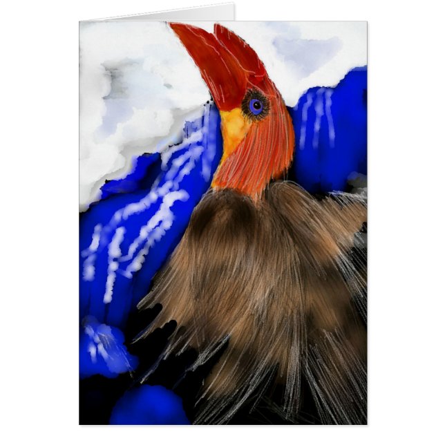 Cartão Contador de histórias - asas grampeadas (Frente)