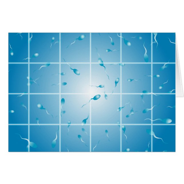 Cartão Contagem de esperma (Frente Horizontal)