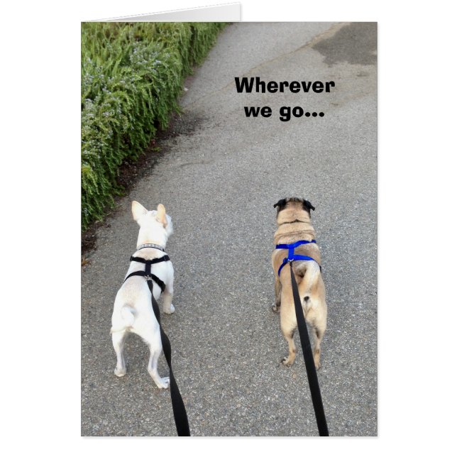 Cartão Contanto que nós formos junto (Frente)