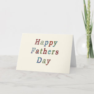 Cartão Contemporary Father's Day Card