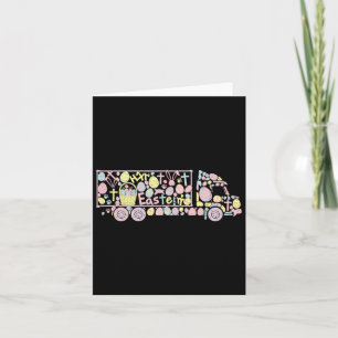 Cartão Contentor Truck Bunny Easter Páscoa Boys M