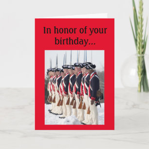 Cartão Continental Soldiers Birthday Card