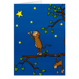 Cartão Continua A Alcançar Macaco