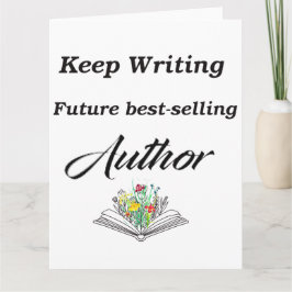 Cartão Continuar Escrevendo A Melhor Motivação Do Autor D