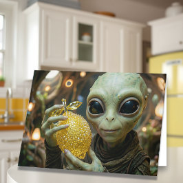 Cartão Continue cheio de energia, melhor amigo espacial.