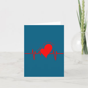 Cartão Continue Ticando! Batimento Cardíaco Ekg Válvula d