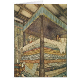 Cartão Conto de Fadas Antigo, Princesa e o Ervilha, Edmun