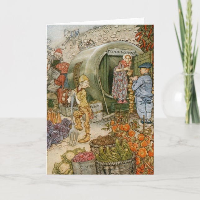 Cartão Conto de fadas inglês (vazio para dentro) (Frente)