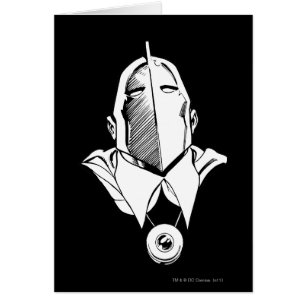 Cartão Contorno da máscara do Dr. Fate