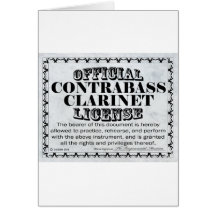 Contrabass Clarinet License