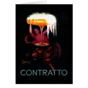 Cartão Contrato Vintage PosterEurope