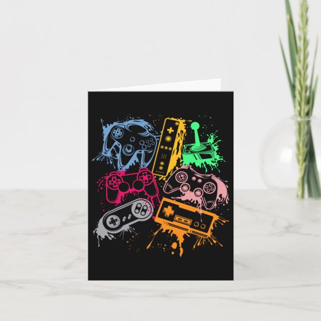 Cartão Controladores de Console de Jogos de Vídeo - Arco  (Frente)