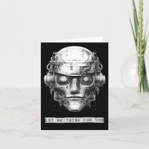 Cartão Controle da mente Robô Cyberpunk