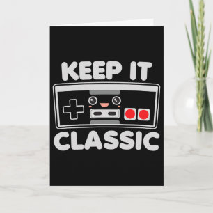 Cartão Controle de Video Game Keep It Clic Humor 80s Retr