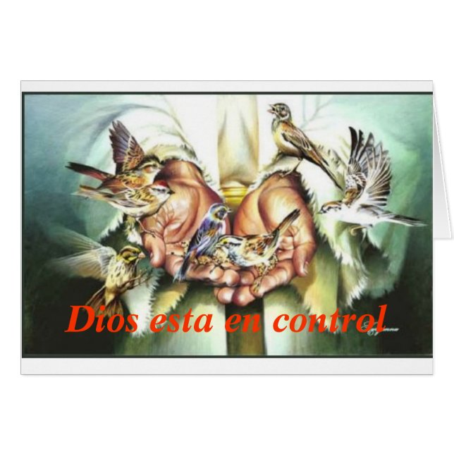 Cartão Controle do en do esta de Dios (Frente Horizontal)