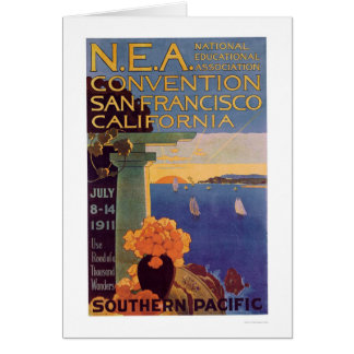 Cartão Convenção San Francisco 1911 da educação
