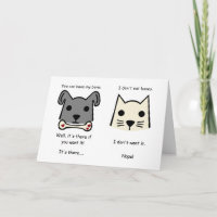 Conversa engraçada de gato e cachorro, comédia