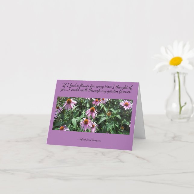 Cartão Conversores Roxos Pensamentos da sua Vazio Card (Planta pequena)