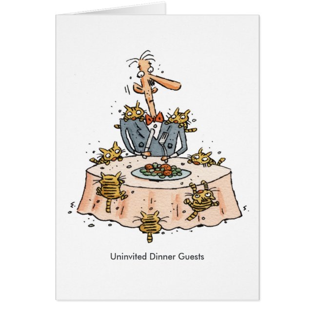 Cartão Convidados Uninvited do comensal (Frente)