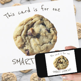 Cartão Cookie inteligente engraçado para estudantes de pr