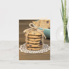 Cartão Cookies de Chip de Chocolate de Aniversário