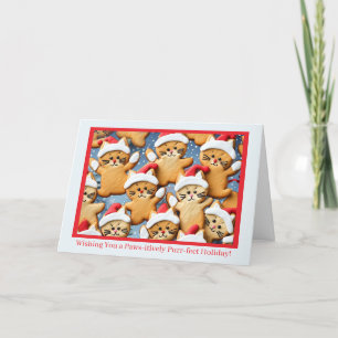 Cartão Cookies de Natal com Gingerbird