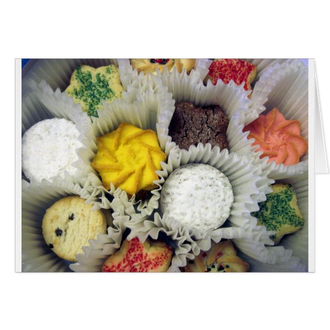 Cartão Cookies deliciosos (Frente Horizontal)