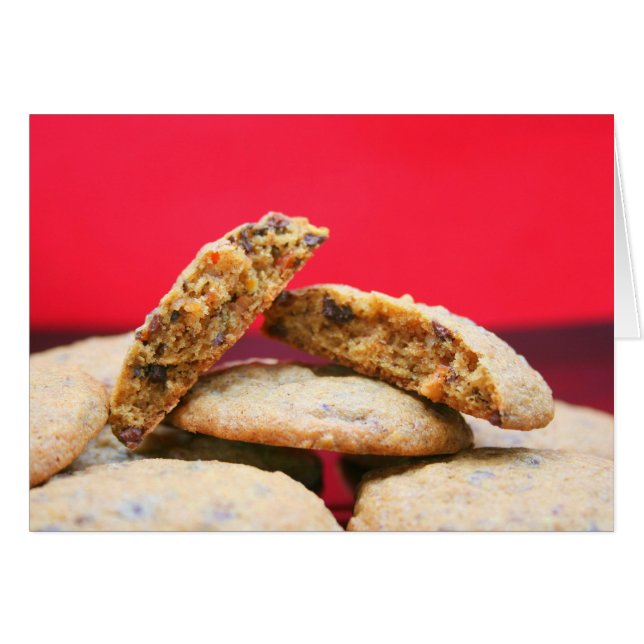 Cartão Cookies inteiros de grão com Tidbits Pulverizados (Frente horizontal)