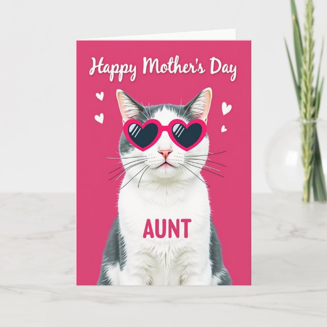 Cartão Cool Cat Sweet Mothers (Frente)