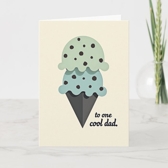 Cartão Cool Dad Frozen Scoops (Frente)