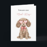 Cartão Cool Dog Heart Glasses Birthday<br><div class="desc">Cool Irish Water Spaniel Dog Heart Glasses Birthday</div>