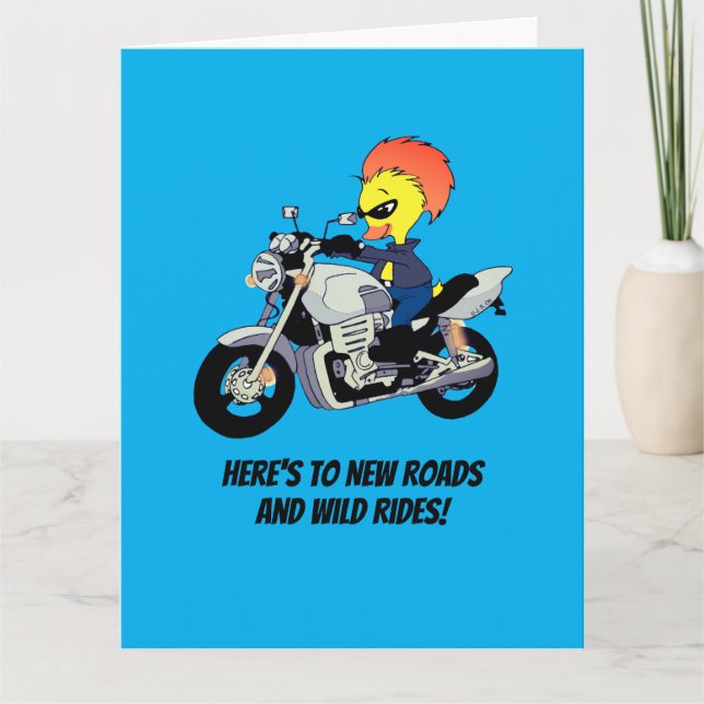 Cartão Cool Duck Says Goodbye in Style (Frente)