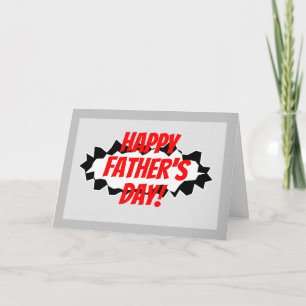 Cartão Cool Happy Father's Day card for dad or stepdad