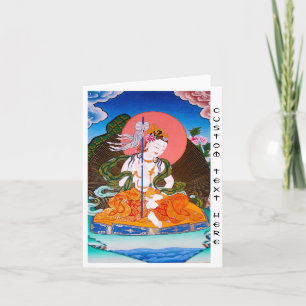 Cartão Cool oriental tibetan thangka mandarava tattoo art