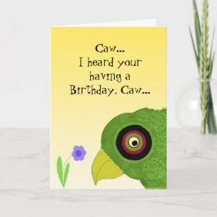 Cartão Cool Parrot Birthday Greetings