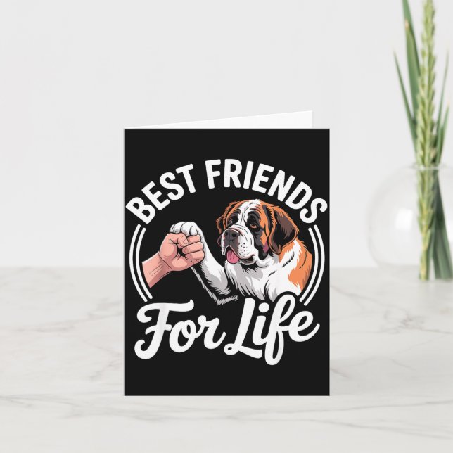 Cartão Cool Saint Bernard Costume For Men Women St. Berna (Frente)