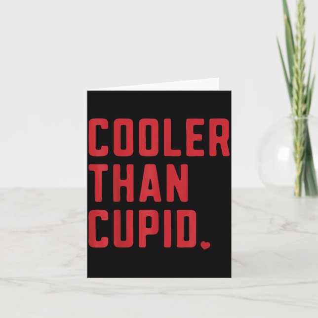 Cartão Cooler Than Cud Cute Valentine's Day Kids Boys Gir (Frente)