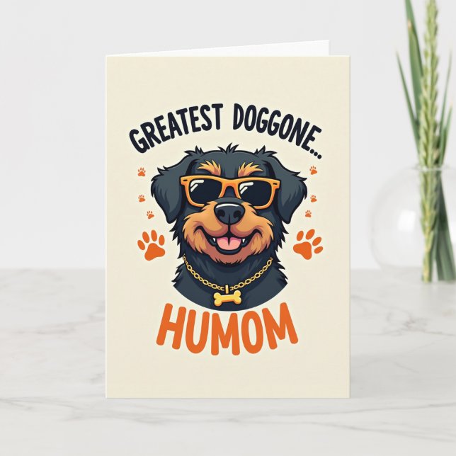 Cartão Coolest Dog Humom Card (Frente)