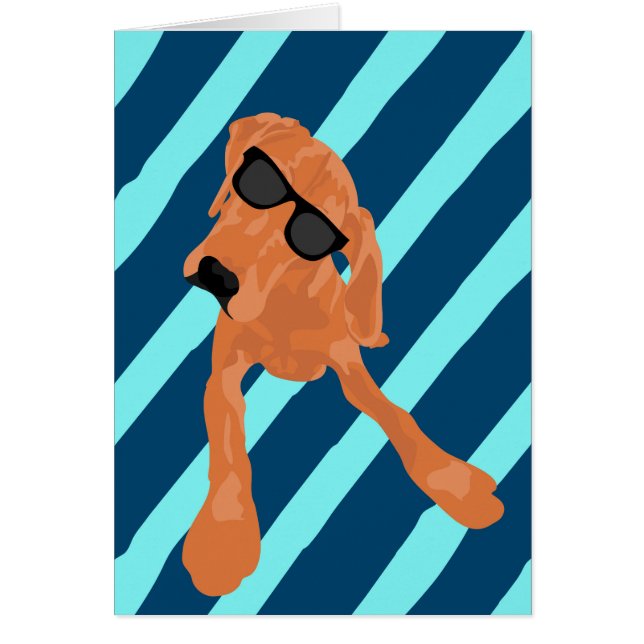 Cartão Coonhound legal de Redbone do vazio (Frente)