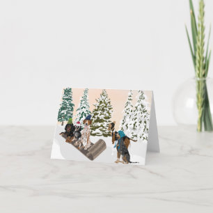 Cartão Coonhound Sledim