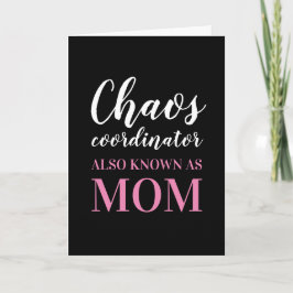 Cartão Coordenador do Caos também conhecido como Dia de a