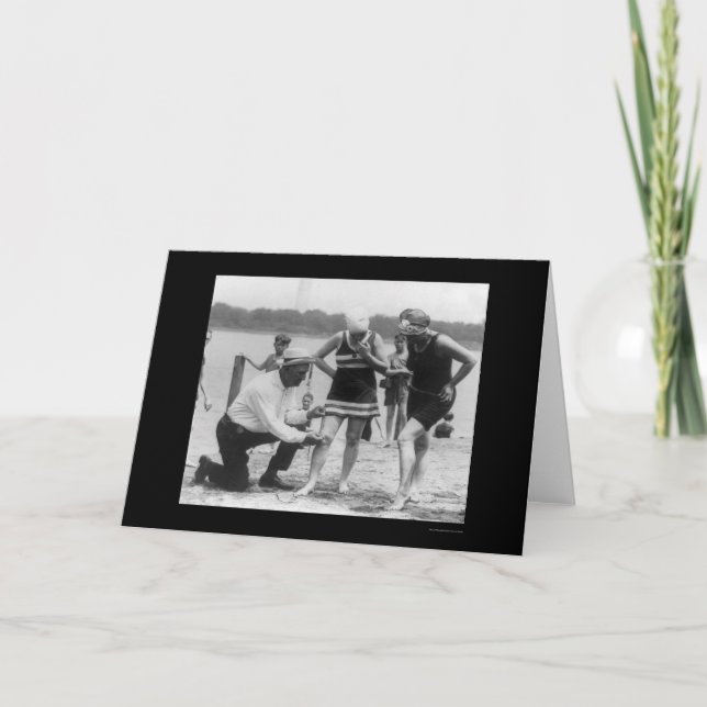 Cartão Cop Medição De maiô Comprimento 1922 (Frente)