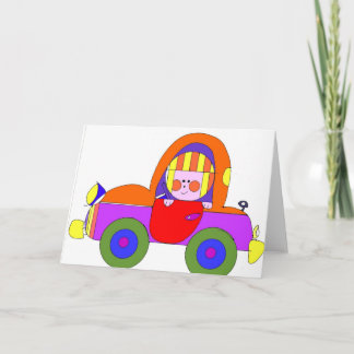 Cartão cópia do ilustrador do carro 300dpi