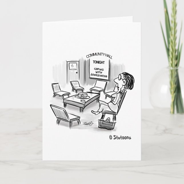 Cartão Copiar com solidão (Frente)