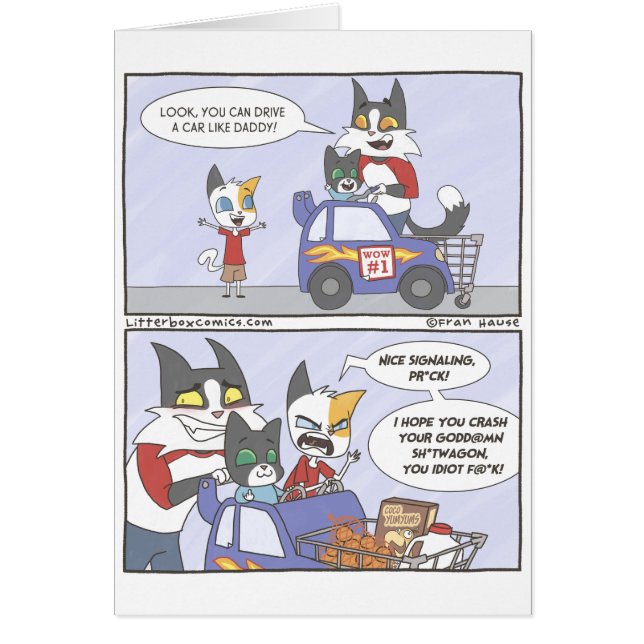 Cartão Copie gatos (Frente)