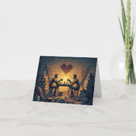 Cartão Copo de Amor à Luz de Velas