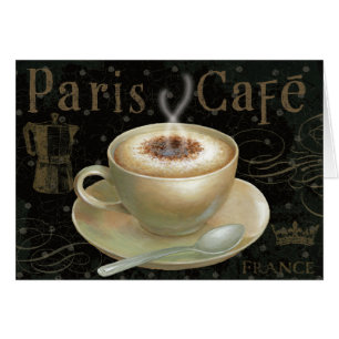 Cartão Copo do Cappuccino