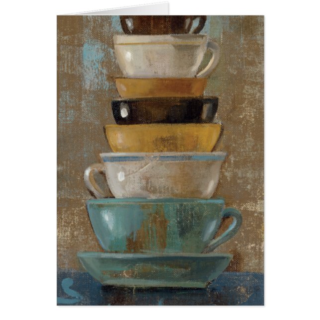 Cartão Copos de café antigos (Frente)