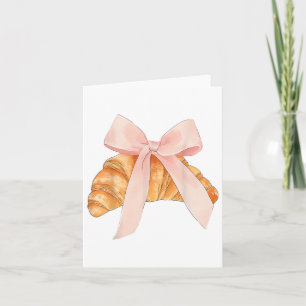 Cartão Coquette Pink Arco Croissant Baker
