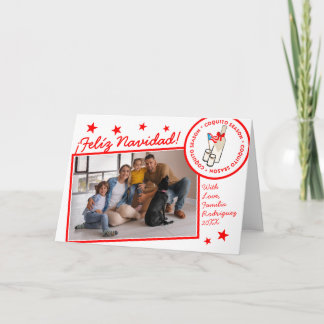 Cartão Coquito Season Custom Photo Text